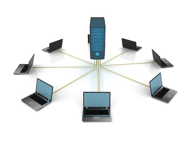 What networking equipment is usually at the center of a star topology? 